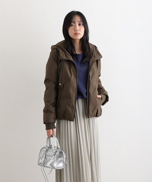 ElegChic（エレグシック）の「ポリエステル フェイクウールコートダウン ジャケット （ダウンジャケット/コート・レディース・ベージュ/ブラック/カーキ・M/L）」の12枚目の写真
