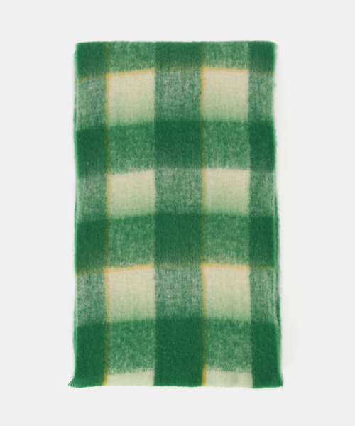 B.C STOCK（ベーセーストック）の「手洗い可 / ブークレチェックマフラー（マフラー・レディース・オレンジ/キャメル/グリーン/ピンク・FREE）」の17枚目の写真