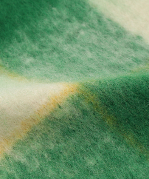 B.C STOCK（ベーセーストック）の「手洗い可 / ブークレチェックマフラー（マフラー・レディース・オレンジ/キャメル/グリーン/ピンク・FREE）」の9枚目の写真