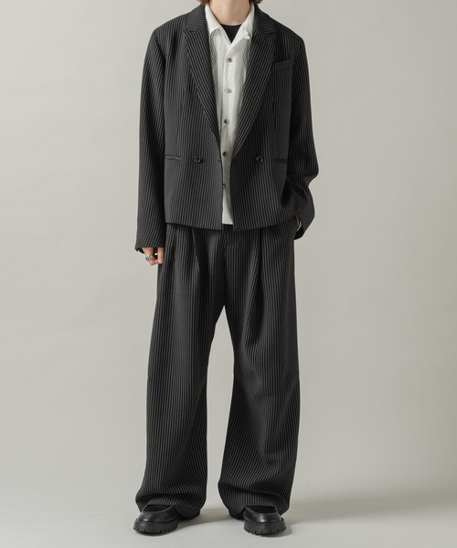 CASPER JOHN（キャスパージョン）の「Moving drape slacks/ムービングドレープスラックス（スラックス・メンズ・ブラック系/ブラック・X-SMALL/SMALL/MEDIUM/LARGE）」の10枚目の写真