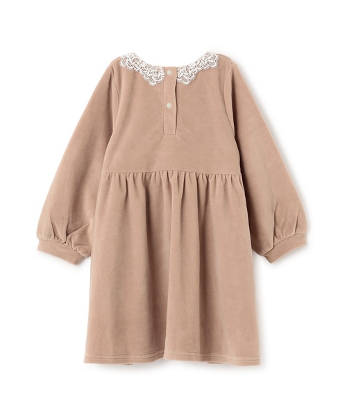 petit main（プティマイン）の「ベロアレースワンピース（シャツワンピース・キッズ・ブルー/ライトピンク/ブラック・110cm/100cm/80ｃｍ/130cm/120cm/90cm）」の12枚目の写真