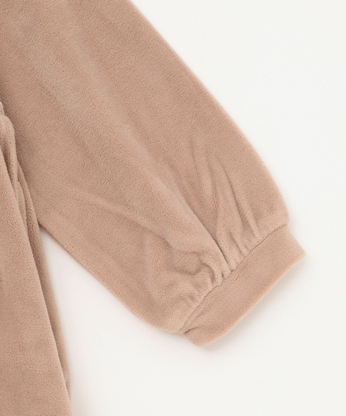 petit main（プティマイン）の「ベロアレースワンピース（シャツワンピース・キッズ・ブルー/ライトピンク/ブラック・110cm/100cm/80ｃｍ/130cm/120cm/90cm）」の10枚目の写真