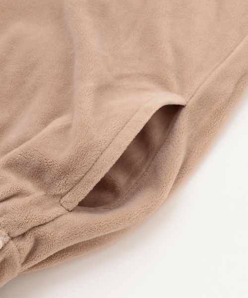 petit main（プティマイン）の「ベロアレースワンピース（シャツワンピース・キッズ・ブルー/ライトピンク/ブラック・110cm/100cm/80ｃｍ/130cm/120cm/90cm）」の9枚目の写真