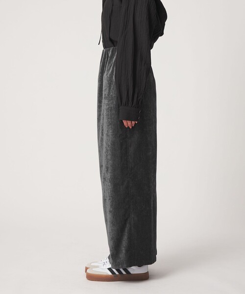 CITEN（シテン）の「＜CITEN＞ベロアライクカットナロースカート（スカート・レディース・ライトブルー/ダークグレー・FREE）」の18枚目の写真