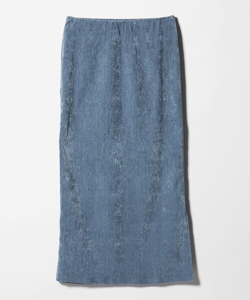 CITEN（シテン）の「＜CITEN＞ベロアライクカットナロースカート（スカート・レディース・ライトブルー/ダークグレー・FREE）」の14枚目の写真