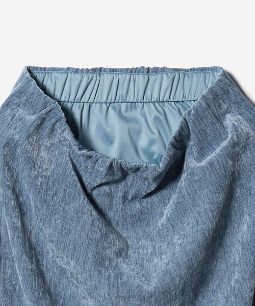 CITEN（シテン）の「＜CITEN＞ベロアライクカットナロースカート（スカート・レディース・ライトブルー/ダークグレー・FREE）」の16枚目の写真