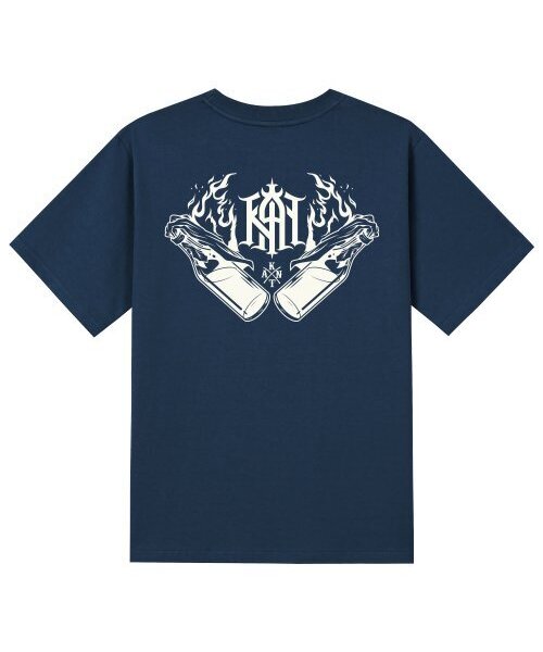 KAN6312(カン6312)の「KTN0116 レボリューショナル軍 半袖Tシャツ - ネイビー(Tシャツ/カットソー・メンズ・その他・LARGE/MEDIUM/SMALL/X-LARGE)」の1枚目の写真