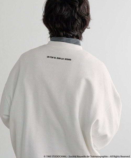 LOWRYS FARM(ローリーズファーム)の「【LFM(U)】ジャン・リュック・ゴダール映画作品/フォトスウェットクルーネック 612807(スウェット・メンズ・アイボリー/ブラック/ホワイト・MEDIUM/LARGE)」の13枚目の写真