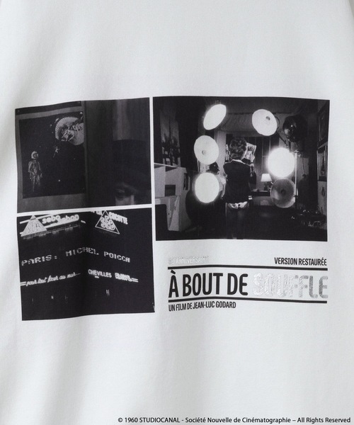 LOWRYS FARM(ローリーズファーム)の「【LFM(U)】ジャン・リュック・ゴダール映画作品/フォトスウェットクルーネック 612807(スウェット・メンズ・アイボリー/ブラック/ホワイト・MEDIUM/LARGE)」の21枚目の写真