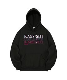 KHB0066 着圧裏起毛フードパーカー - ブラック