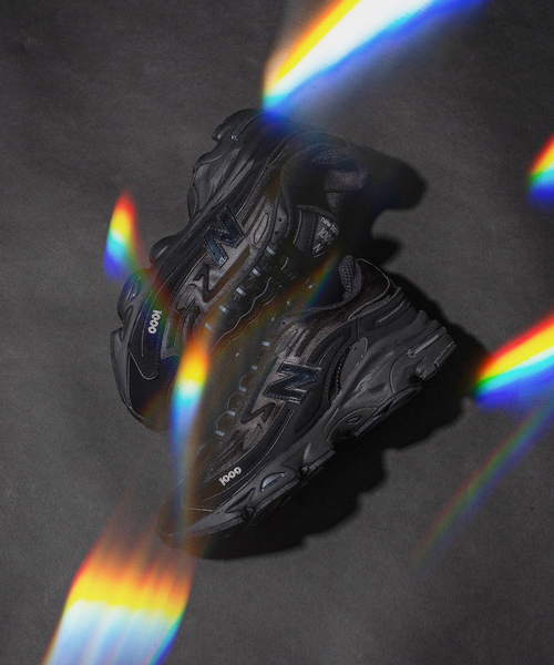 EDIFICE（エディフィス）の「New Balance (ニューバランス) M1000DB/DD（スニーカー・メンズ・ブラックミックス/ブラック・25.5cm/26cm/26.5cm/27cm/27.5cm/28cm/29cm）」の3枚目の写真