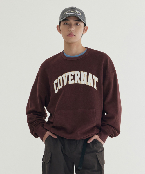 COVERNAT(カバーナット)の「インサイドアウトアーチロゴスウェットブラウン(スウェット・メンズ・その他・SMALL/MEDIUM/LARGE/X-LARGE)」の1枚目の写真