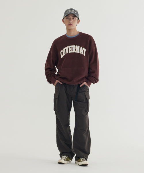 COVERNAT(カバーナット)の「インサイドアウトアーチロゴスウェットブラウン(スウェット・メンズ・その他・SMALL/MEDIUM/LARGE/X-LARGE)」の4枚目の写真