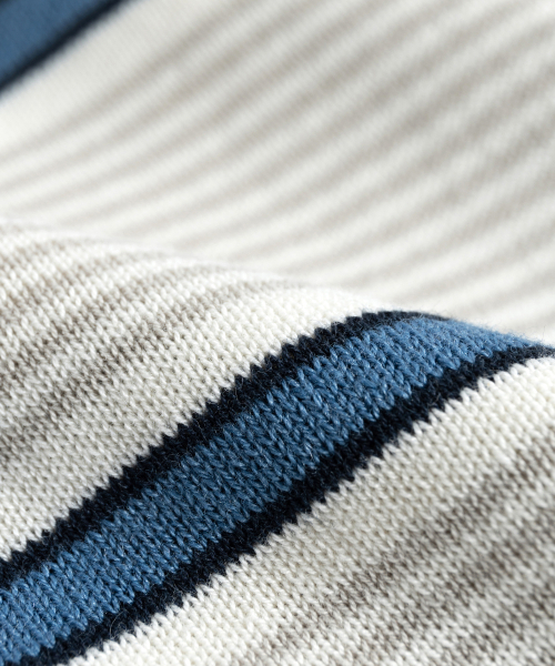 WILD BRICKS（ワイルドブリックス）の「FN KNITTED STRIPE T-SHIRT (blue)（ニット/セーター・メンズ・その他・MEDIUM/LARGE）」の2枚目の写真