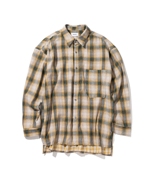 MASSNOUN(マスノウン)の「マルチミックスチェックシャツ MSIST002-YL(シャツ/ブラウス・レディース・その他・X-LARGE/MEDIUM/LARGE)」の1枚目の写真