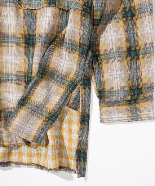 MASSNOUN(マスノウン)の「マルチミックスチェックシャツ MSIST002-YL(シャツ/ブラウス・レディース・その他・X-LARGE/MEDIUM/LARGE)」の7枚目の写真
