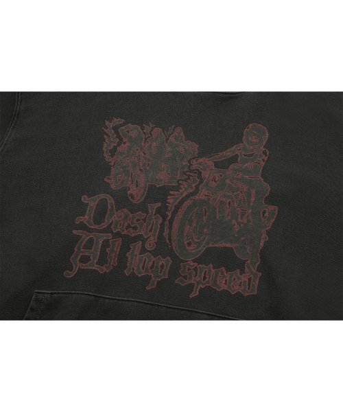 IFYOUWANT（イフユーウォント）の「DASH pigment HOOD smoke black（パーカー・レディース・その他・MEDIUM）」の4枚目の写真