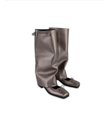 ASURA（アスラ）の「LEATHER MARY JANE BOOTS (PEARL BROWN)（ブーツ）」