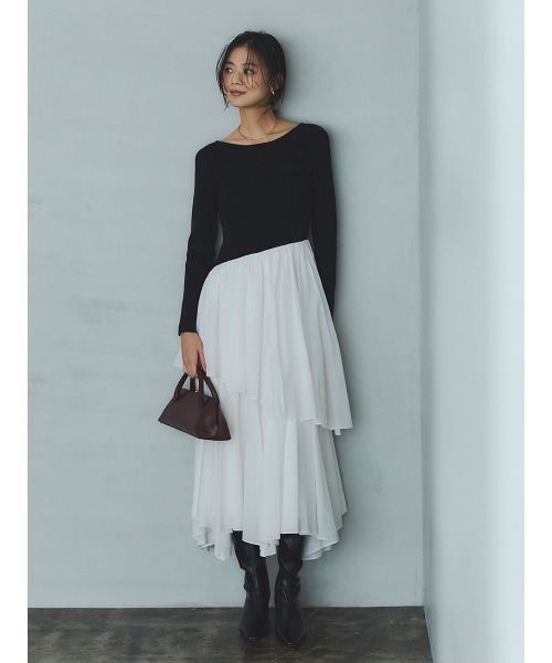 anuans（アニュアンス）の「タイトハンドルバッグ（ハンドバッグ・レディース・ベージュ/ボルドー/ブラック・FREE）」の6枚目の写真