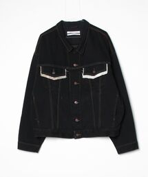 セール】MANYMENMANYMINDS / フロッキー加工デニム/PUコーティング加工