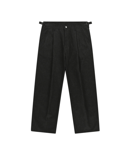 ENDOOR(エンドア)の「deep tuck washed denim pants (black)(デニムパンツ・メンズ・その他・1/3)」の3枚目の写真