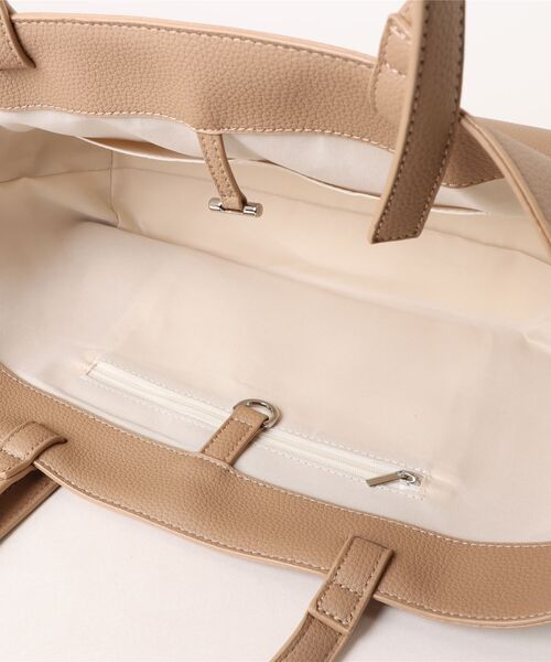 enlit(エンリット)の「【 enlit 】 ワイドシルエット トートバッグ(トートバッグ・レディース・アイボリー/ブラック/ベージュ・FREE)」の7枚目の写真