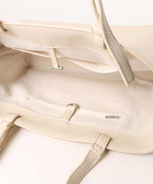 enlit(エンリット)の「【 enlit 】 ワイドシルエット トートバッグ(トートバッグ・レディース・アイボリー/ブラック/ベージュ・FREE)」の8枚目の写真
