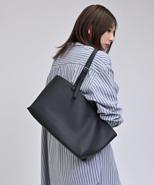 enlit(エンリット)の「【 enlit 】 ワイドシルエット トートバッグ(トートバッグ・レディース・アイボリー/ブラック/ベージュ・FREE)」の14枚目の写真