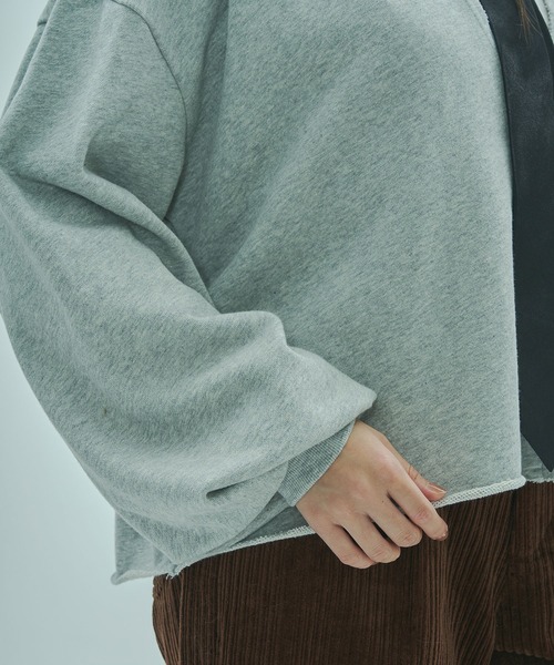 ROSE BUD(ローズバッド)の「V-NECK SWEATSHIRT(スウェット・レディース・グレー/オフホワイト/パープル・ONE SIZE)」の17枚目の写真