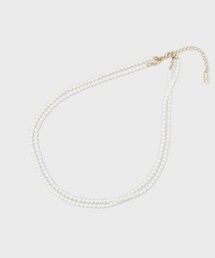 INDIVI | 【マルチWAY／セレモニー】2連シンプルパール調ネックレス(ネックレス)