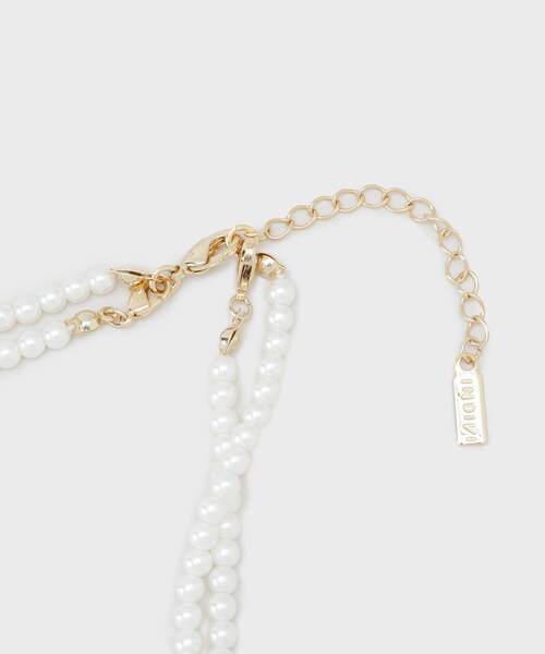 INDIVI（インディヴィ）の「【マルチWAY／セレモニー】2連シンプルパール調ネックレス（ネックレス・レディース・ゴールド・00）」の2枚目の写真