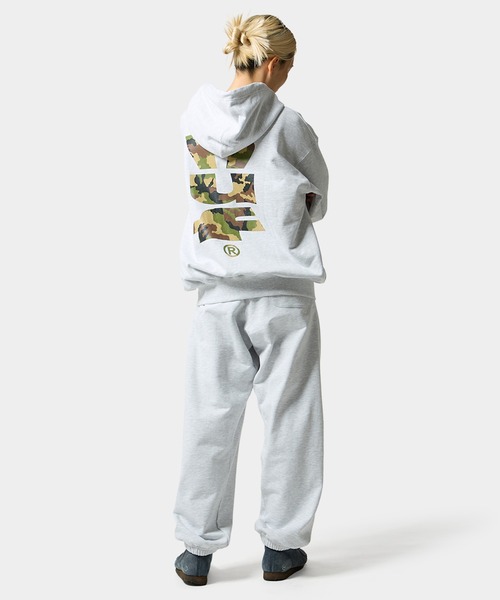 HUF（ハフ）の「MEGABLAST CAMO FULL ZIP HOODIE（パーカー・メンズ・ブラック/アッシュ・S/M/L/XL/XXL）」の12枚目の写真