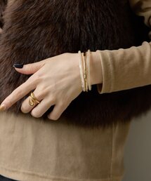 ear PAPILLONNER（イアパピヨネ）の「ニュアンスカラー3連バングル（バングル/リストバンド）」