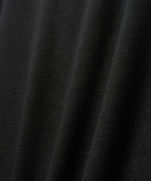 NOIRER(ノイア)の「レイヤードヘンリーネックロングスリーブTシャツ(ブラックネイビー)(Tシャツ/カットソー・メンズ・その他・48/50/52)」の3枚目の写真