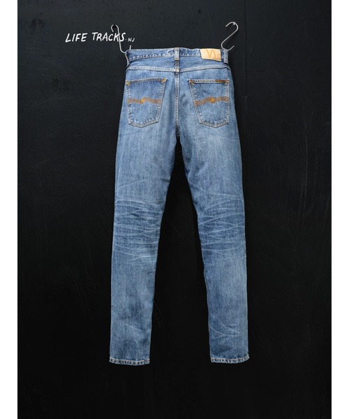 Nudie Jeans(ヌーディージーンズ)の「Nudie Jeans/ヌーディージーンズ Steady Eddie II / レギュラーテーパード ジーンズ / Raw Tracks(デニムパンツ・メンズ・ライトインディゴブルー・32/30/29/31)」の3枚目の写真