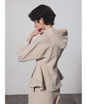 COEL（コエル）の「ピグメントぺプラムジップパーカー（パーカー