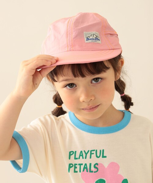 BEAMS mini(ビームスミニ)の「ベンチレーション キャップ 2026SS(キャップ・キッズ・ピンク/ミント/ホワイト系その他5・ONE SIZE)」の3枚目の写真