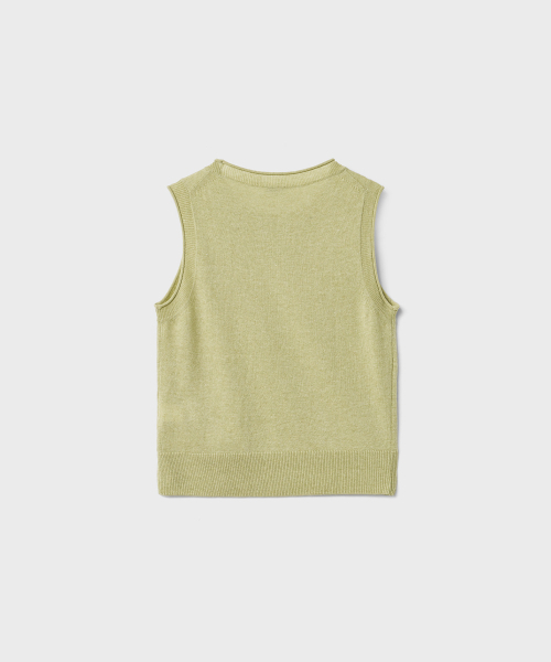 ANOTHER OFFICE WOMEN(アナザー オフィス ウーマン)の「w. Pauline Rolled Knit Vest (Moss Green)(ベスト・レディース・その他・FREE)」の2枚目の写真