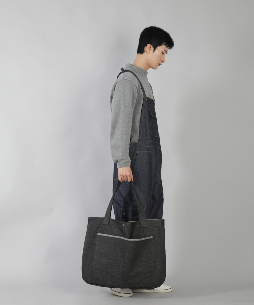 SAINTCREW(セントクルー)の「ラウンドボリュームペンタゴンポケットエコバッグ RVP-146 デニムブラック(エコバッグ/サブバッグ・メンズ・その他・フリー)」の5枚目の写真