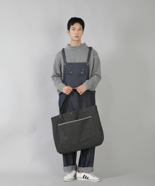 SAINTCREW(セントクルー)の「ラウンドボリュームペンタゴンポケットエコバッグ RVP-146 デニムブラック(エコバッグ/サブバッグ・メンズ・その他・フリー)」の6枚目の写真
