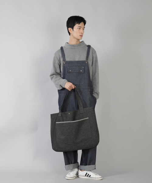 SAINTCREW(セントクルー)の「ラウンドボリュームペンタゴンポケットエコバッグ RVP-146 デニムブラック(エコバッグ/サブバッグ・メンズ・その他・フリー)」の7枚目の写真
