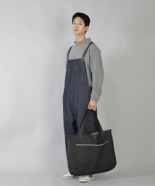SAINTCREW(セントクルー)の「ラウンドボリュームペンタゴンポケットエコバッグ RVP-146 デニムブラック(エコバッグ/サブバッグ・メンズ・その他・フリー)」の9枚目の写真
