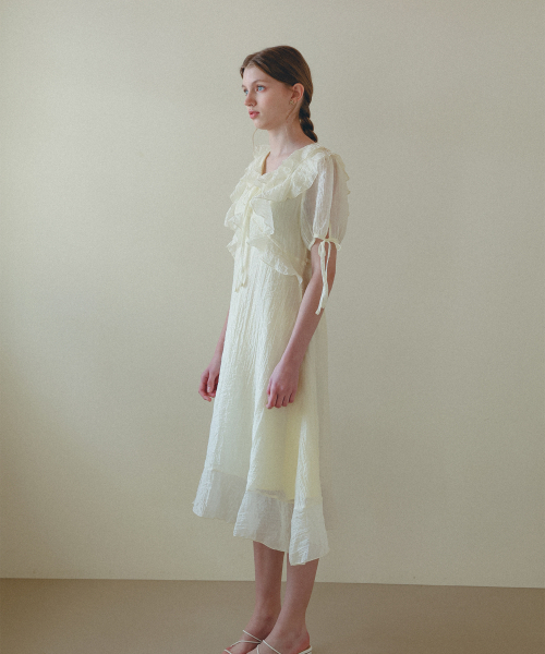 HYBERNAT(ハイバーナット)の「フリルドレス_クリーム(ワンピース・レディース・その他・SMALL/MEDIUM)」の8枚目の写真