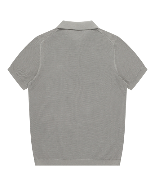 SOLEW(ソル)の「ポロピケ半袖ニット_グレー(ポロシャツ・メンズ・その他・SMALL/MEDIUM/LARGE/X-LARGE)」の5枚目の写真