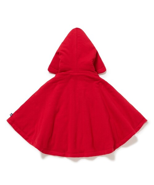 PETIT BATEAU（プチバトー）の「ケープ（ポンチョ・キッズ・レッド・ONE SIZE）」の3枚目の写真