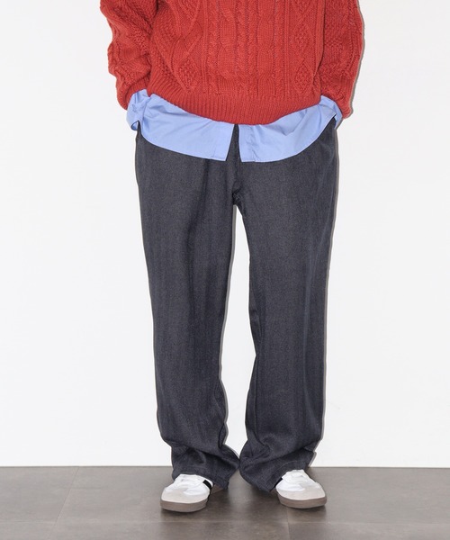 FUNALIVE(ファンアライブ)の「WOOLIGHT HOLIDAY PANTS(スラックス・メンズ・ネイビー系/ブラウン系/ブラック系・LL/M/L)」の1枚目の写真