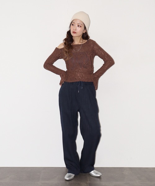 FUNALIVE(ファンアライブ)の「WOOLIGHT HOLIDAY PANTS(スラックス・メンズ・ネイビー系/ブラウン系/ブラック系・LL/M/L)」の20枚目の写真
