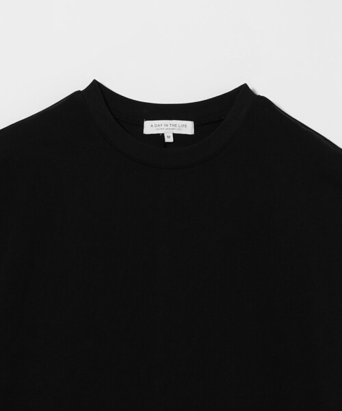 A DAY IN THE LIFE UNITED ARROWS（アデイインザライフユナイテッドアローズ）の「フレンチスリーブ Tワンピース ＜A DAY IN THE LIFE＞（ワンピース・レディース・その他2/ブラック/ナチュラル/ライトブルー・S/M）」の7枚目の写真