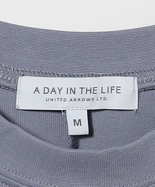 A DAY IN THE LIFE UNITED ARROWS（アデイインザライフユナイテッドアローズ）の「フレンチスリーブ Tワンピース ＜A DAY IN THE LIFE＞（ワンピース・レディース・その他2/ブラック/ナチュラル/ライトブルー・S/M）」の12枚目の写真