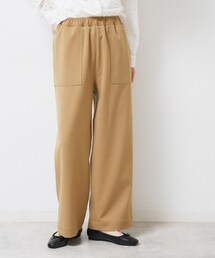 Dessin | 【ウエストゴム/洗える】ツイルセミワイドパンツ(その他パンツ)